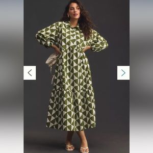 Anthropologie bettina midi dress